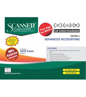 Scanner CA Inter Group I New Syllabus Paper-1 Advanced Accounting | Latest Edition