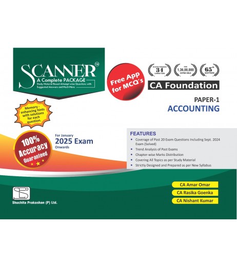 Scanner CA Foundation Paper-1 Accounting | Latest Edition