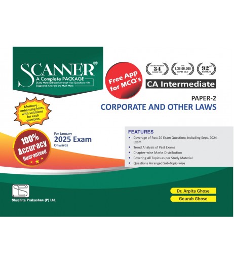 Scanner CA Inter Group 1 New Syllabus Paper-2 Corporate and Other Laws | Latest Edition Chartered Accountant - SchoolChamp.net