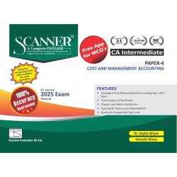 Scanner CA Inter Group 1 New Syllabus Paper 4 Cost and Management Accounting | Latest Edition