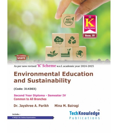 Environmental Education and Sustainability ‘K’ Scheme MSBTE Diploma Sem 4 All Branches | Tech-Knowledge Publication