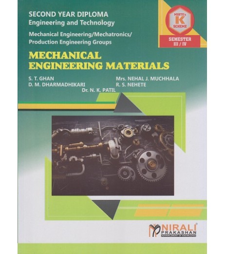 Nirali Mechanical Engineering Materials MSBTE  K Schedule Diploma Sem 3 / Sem 4  Mechanical Engineering