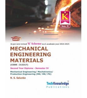 Mechanical Engineering Materials MSBTE  Sem 4 Mechanical / Production Engineering Diploma | Tech-knowledge Publication