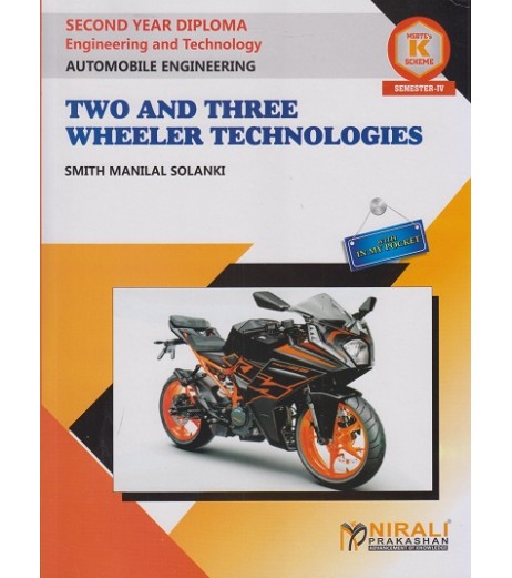 Nirali Two And Three Wheeler Technology MSBTE Third Year Diploma Sem 4 Automobile Engineering