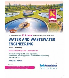 Water and Waste Water Engineering MSBTE Sem 4 Civil Engineering Diploma | Tech-Knowledge Publication