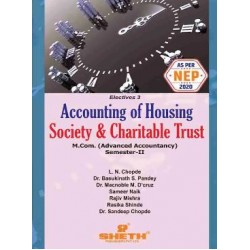 Accounting of Housing Society and Charitable Trust  M.Com Sem 2 Sheth Publication | NEP 2020