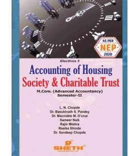 Accounting of Housing Society and Charitable Trust  M.Com Sem 2 Sheth Publication | NEP 2020