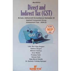 Direct and Indirect Tax  M.Com Sem 2 NEP 2020 Sheth