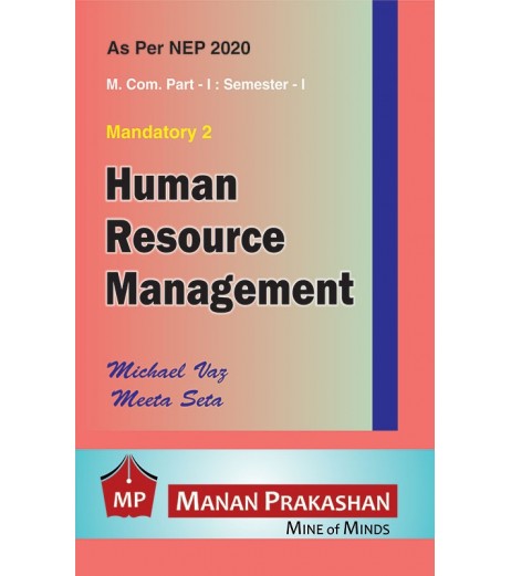 Human Resource Management M.Com Part 1 Sem 1 NEP 2020 Manan Prakashan