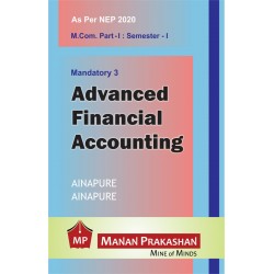 Advanced Financial Accounting M.Com Part 1  Sem 1 NEP 2020 Manan Prakashan