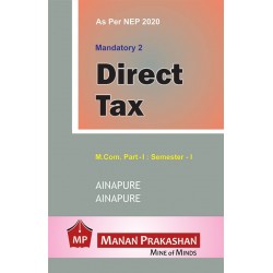 Direct Tax M.Com Part 1 Sem 1 NEP 2020 Manan Prakashan