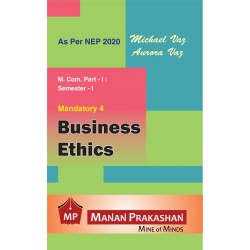 Business Ethics M.Com  Sem 1 NEP 2020 Manan Prakashan