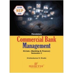 Commercial Bank Management M.Com Sem-1 Sheth Publication |