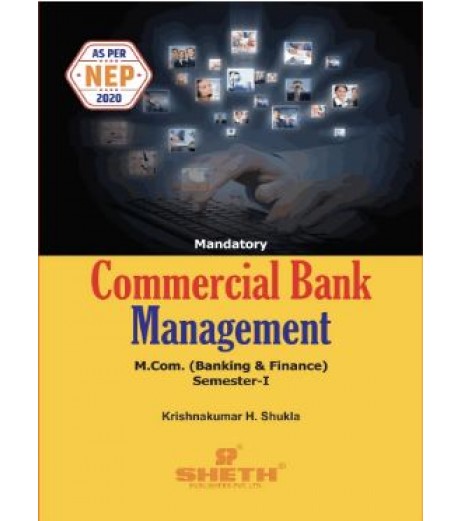 Commercial Bank Management M.Com Sem-1 Sheth Publication | NEP 2020