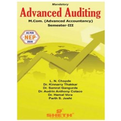 Advanced Auditing M.Com Sem 3 Sheth Publication