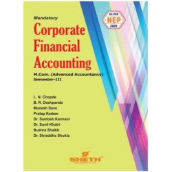 Corporate Financial Accounting M.Com Sem 3 Sheth Publication