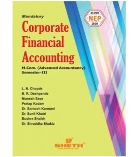 Corporate Financial Accounting M.Com Sem 3 Sheth Publication