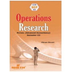 Operations Research  (Advanced Accountancy) M.Com Sem 3