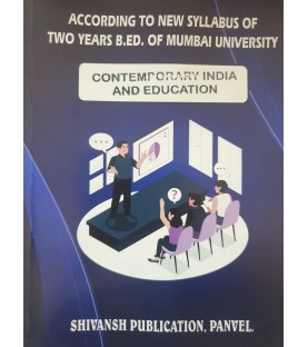 Shivansh Publication Contemporary India and Education Second year Sem 4 B.Ed.