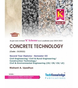 Concrete Technology MSBTE K Scheme Diploma Sem 3 Civil Engineering | Techknowledge Publication 