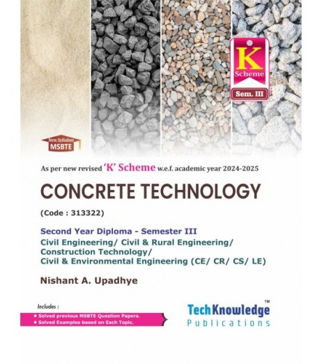 Concrete Technology MSBTE K Scheme Diploma Sem 3 Civil Engineering |Techknowledge Publication