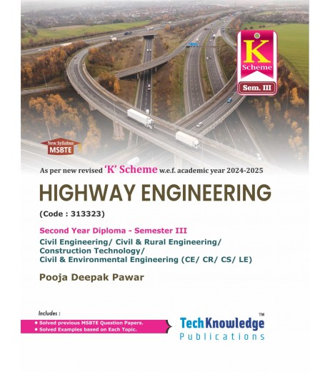 Highway Engineering MSBTE K Scheme Diploma Sem 3 Civil Engineering | Techknowledge Publication