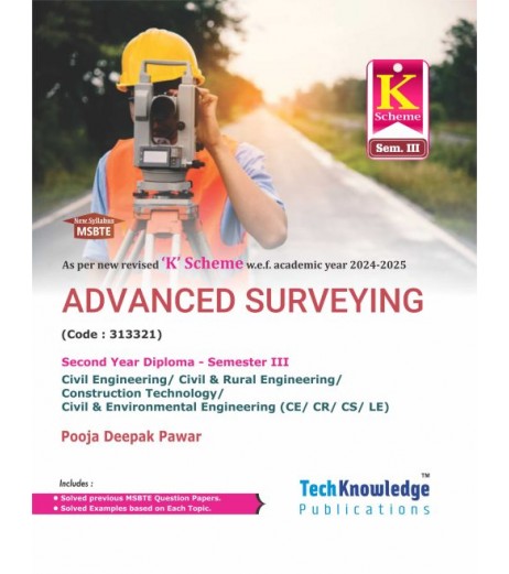 Advanced Surveying MSBTE K Scheme Diploma Sem 3 Civil Engineering | Techknowledge Publication