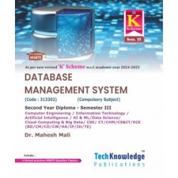 Database Management System MSBTE K Scheme Diploma Sem 3