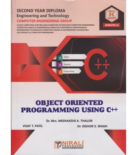 Nirali Object Oriented Programming Using C ++ MSBTE K Scheme Diploma Sem 3 Computer Engineering | Nirali Publication