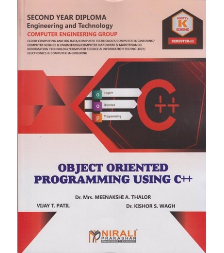 Nirali Object Oriented Programming Using C ++ MSBTE K Scheme Diploma Sem 3 Computer Engineering