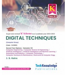 Digital Techniques MSBTE K Scheme Diploma Sem 3 Computer Engineering| TechKnowledge Publications.