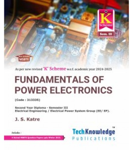 Fundamentals of Power Electronics MSBTE  Diploma Sem 3 Electrical Engineering Techknowledge Publication