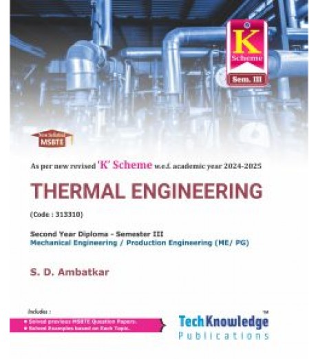 Thermal Engineering MSBTE K Scheme Diploma Sem 3 Mechanical / production Engineering | Techknowledge Publication