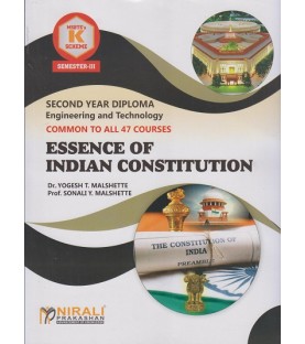 Nirali Essence of Indian Constitution MSBTE Second Year Diploma Sem 3 All  Engineering Branch