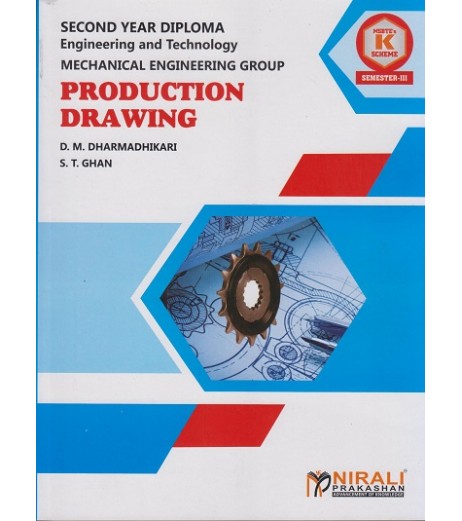 Nirali Production Drawing MSBTE K Schedule Second Year Diploma Sem 3 Mechanical Engineering