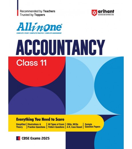 Arihant Publication All in One Accountancy Guide for CBSE Class 11 For 2025 Exam