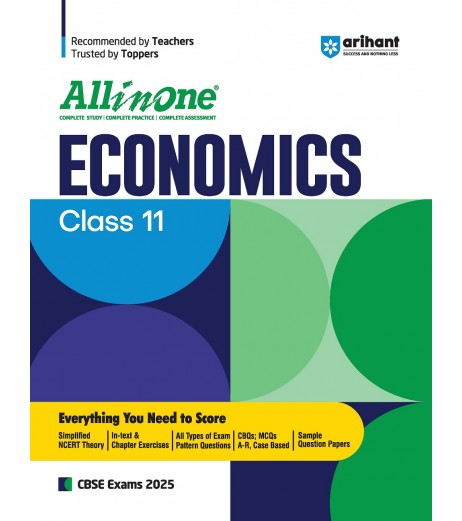 Arihant Publication All in One Economics Guide for CBSE Class 11 For 2025 Exam