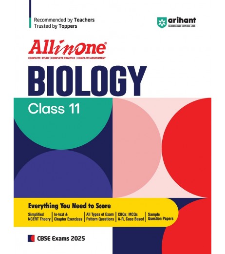 Arihant Publication All in One Biology Guide for CBSE Class 11 For 2025 Exam