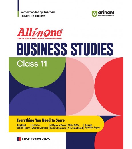 Arihant Publication All in One Business Studies Guide for CBSE Class 11 For 2025 Exam