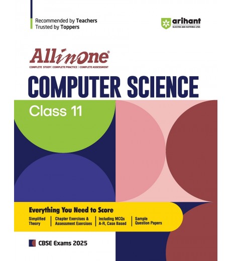 Arihant Publication All in One Computer Science Guide for CBSE Class 11 For 2025 Exam