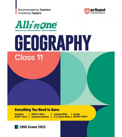 Arihant Publication All in One Geography Guide for CBSE Class 11 For 2025 Exam