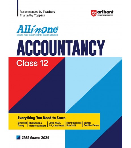 Arihant Publication All in one Accountancy Guide for Class 12 for CBSE examination 2025 