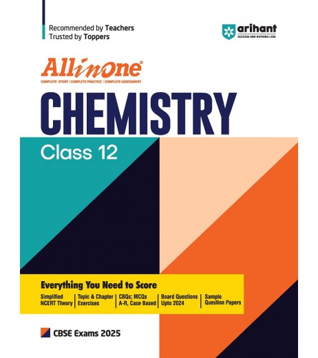 All In One Guide for CBSE Class 12 Set of 4 Books Physics, Chemistry, Mathematics, English Core for CBSE examination 2025 