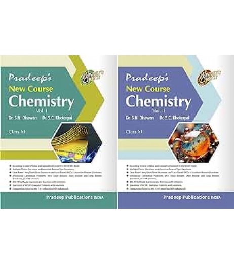 Pradeep New Course Chemistry for Class 11  Vol 1 and 2 By SC Kheterpal |Latest edition