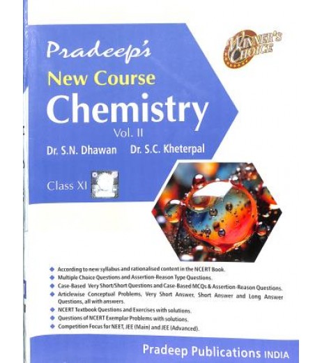 Pradeep New Course Chemistry for Class 11  Vol 1 and 2 By SC Kheterpal |Latest edition