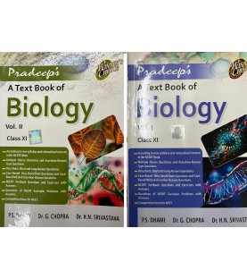 Pradeep Textbook Of  Biology for Class 11  Vol 1 and 2 |Latest edition 