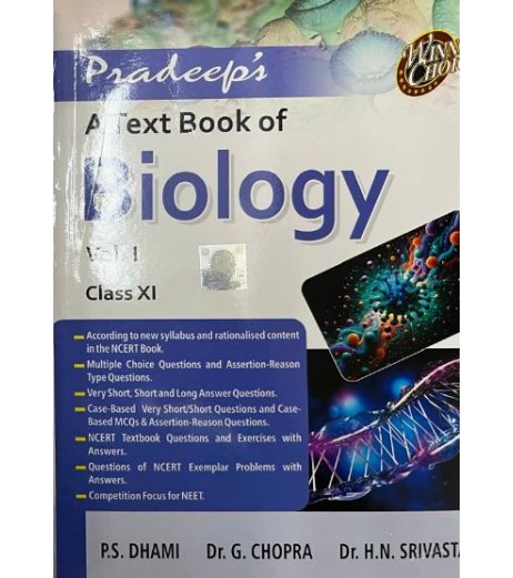 Pradeep Textbook Of  Biology for Class 11  Vol 1 and 2 |Latest edition