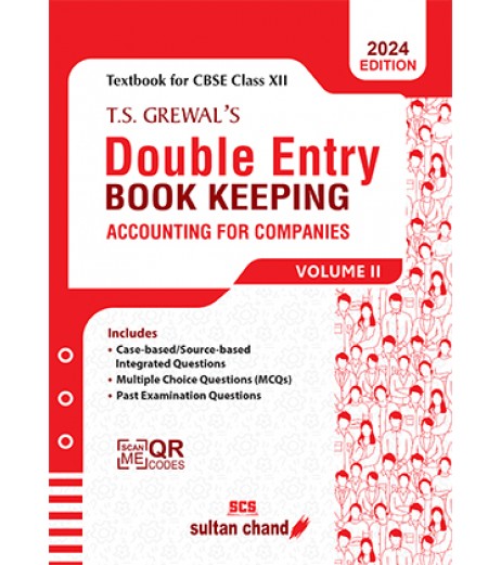 T S Grewals Double Entry Book Keeping Vol 2 CBSE Class 12 Accounting for Companies | 2024 Edition