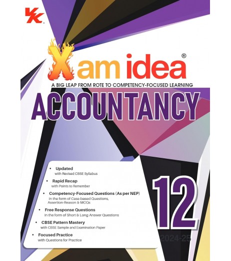Xam idea Accountancy for CBSE Class 12 | Latest Edition Xam Idea CBSE Class 12 - SchoolChamp.net