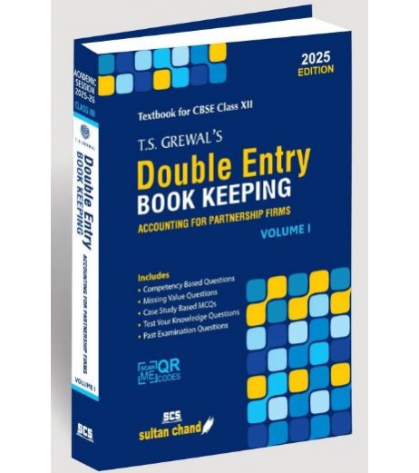 T S Grewals Double Entry Book Keeping  Vol 1 for CBSE Class 12 | 2025-26 Edition